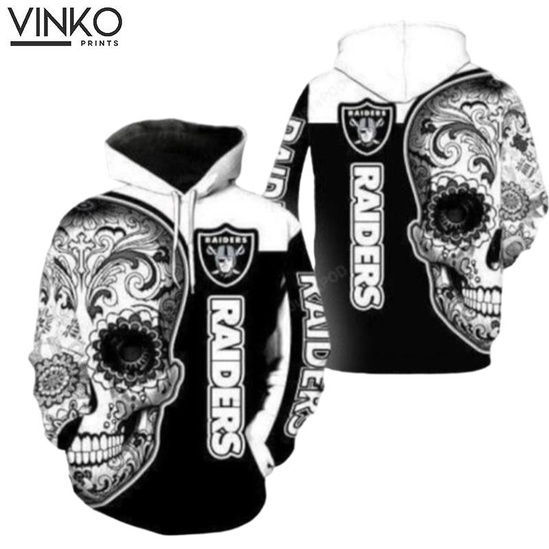 Oakland Raiders Poco Loco Skull Hoodie