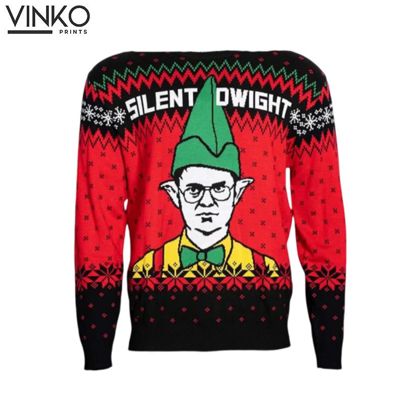 Office Silent Dwight Ugly Christmas Sweater