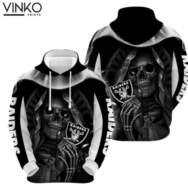 Official Nfl Oakland Raiders Skull Hoodie