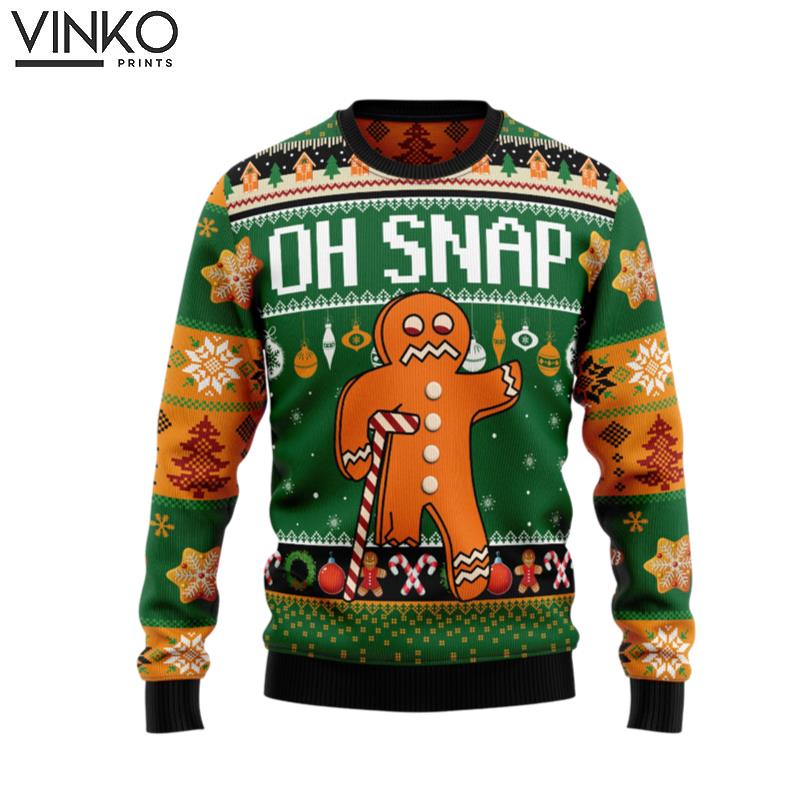 Oh Snap Gingerbread G5129 Ugly Christmas Sweater