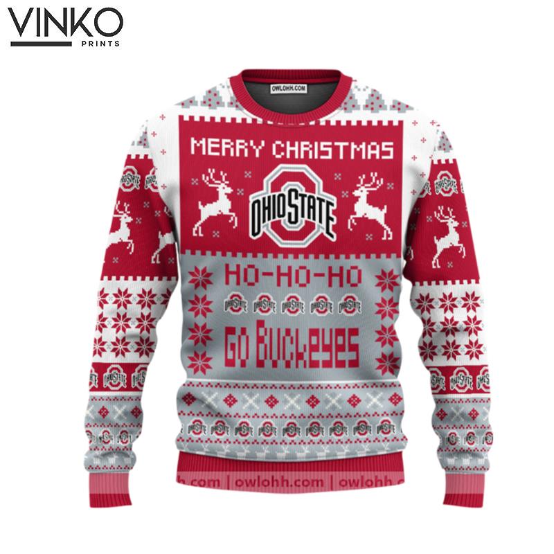 Ohio State Buckeyes Merry Christmas Ugly Christmas Sweater