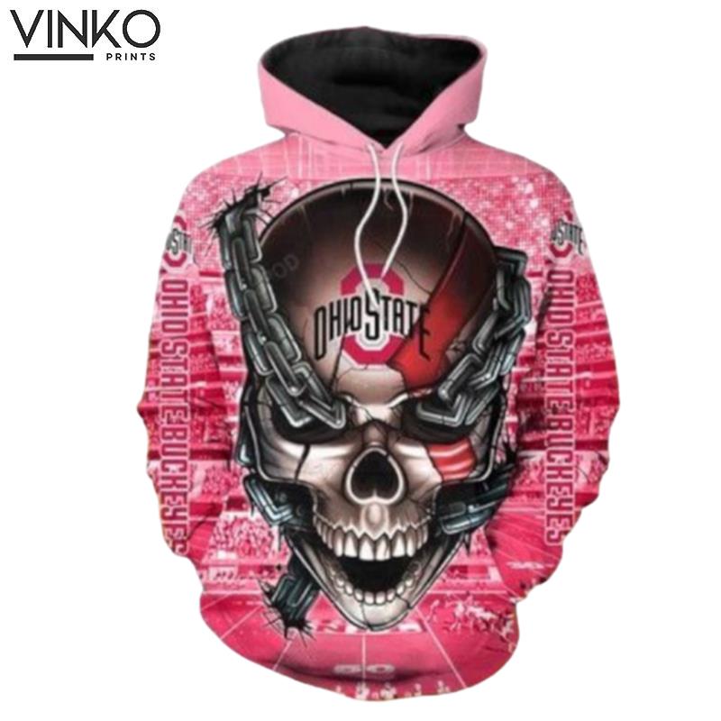 Ohio State Buckeyes Meta Skull Hoodie