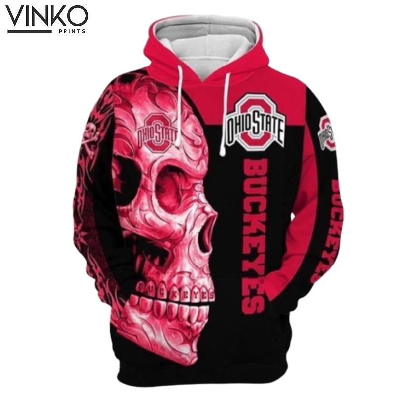 Ohio State Buckeyes Skull Hoodie