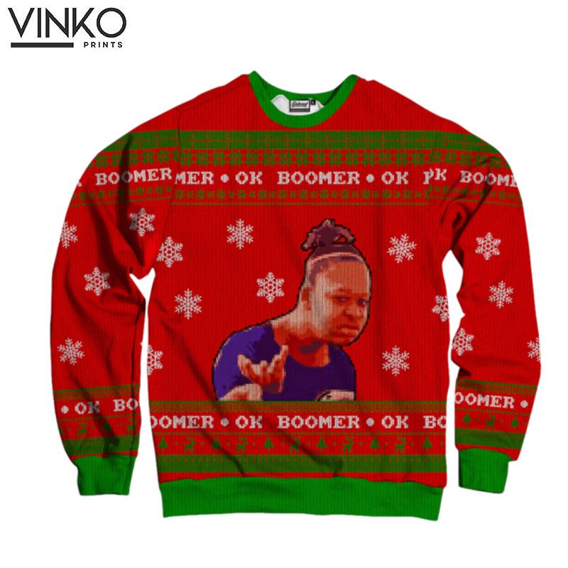 Ok Boomer For Men And Women Ugly Christmas Sweater