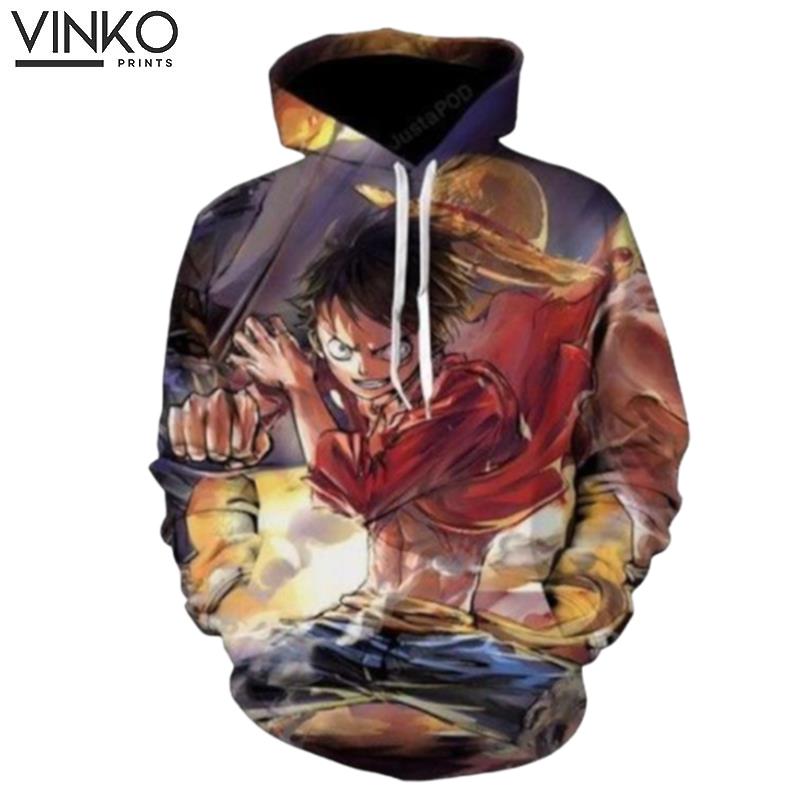 One Piece And Pered Custom One Piece Graphic Hoodie