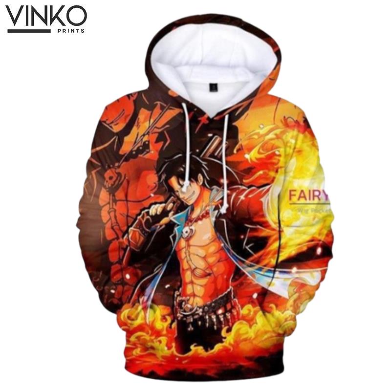 One Piece Portgas D Ace B Hoodie