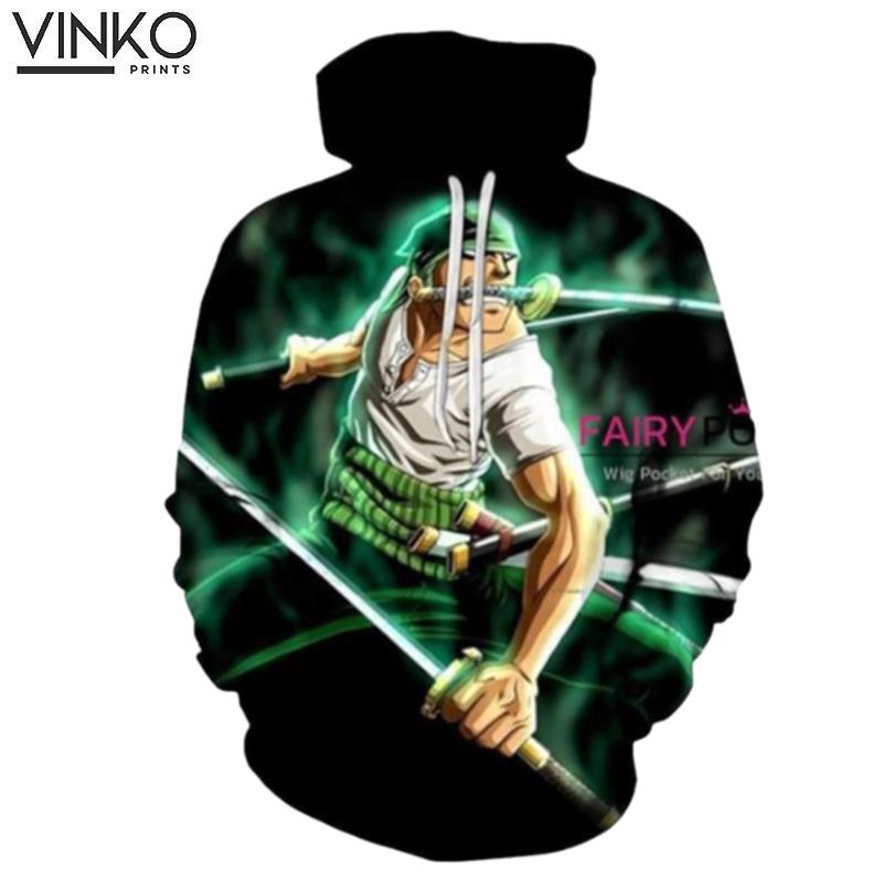 One Piece Roronoa Zoro Black C Hoodie