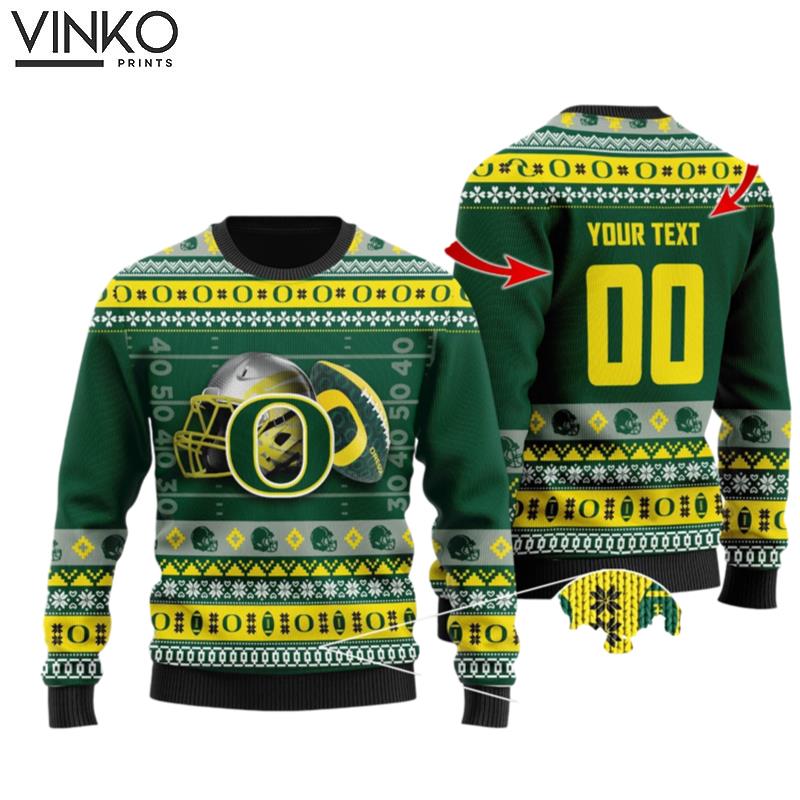 Oregon Ducks Custom Ugly Christmas Sweater