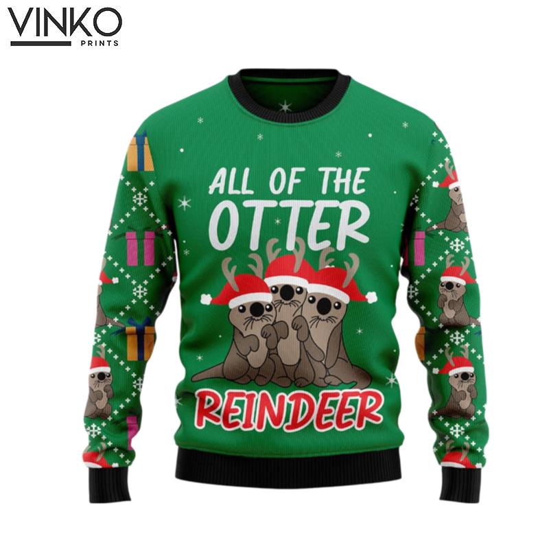 Otter Reindeer T2810 Ugly Christmas Sweater