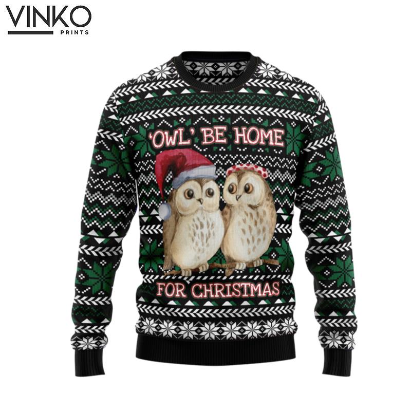 Owl Be Home T1211 Ugly Christmas Sweater