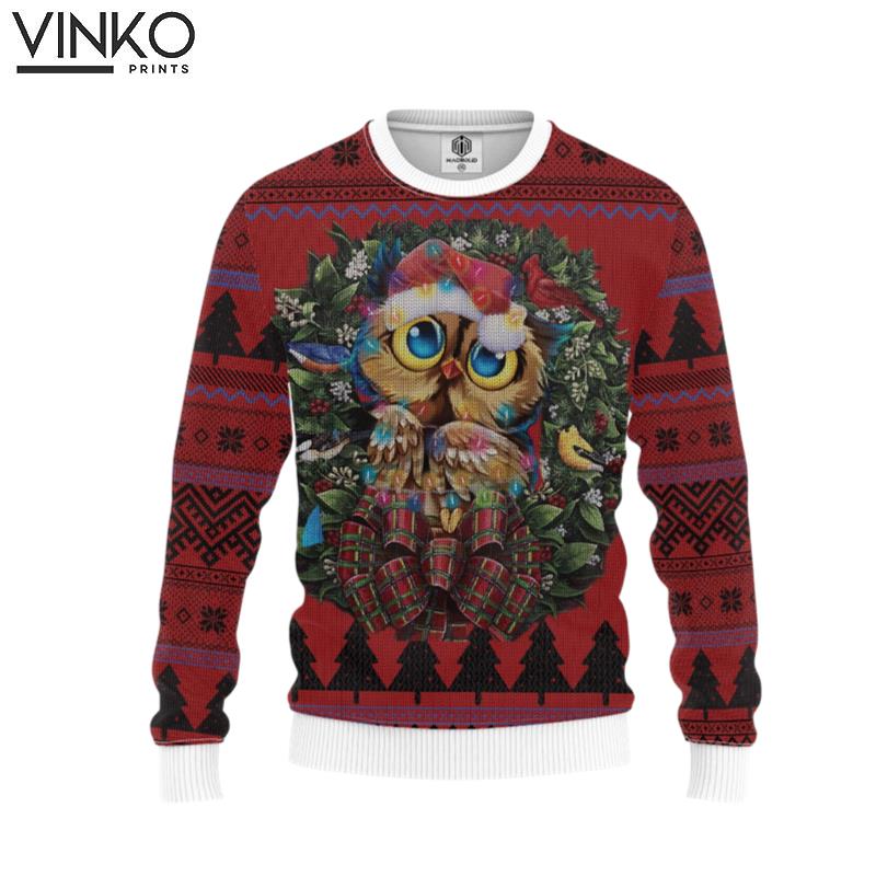 Owl Christmas Custom Ugly Christmas Sweater