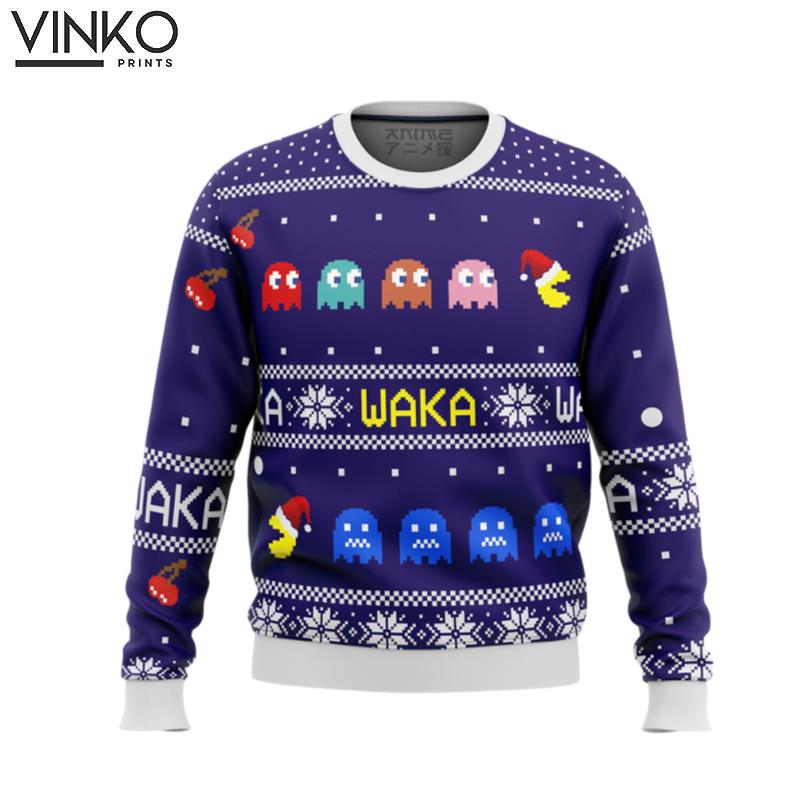 PACMAN waka waka Ugly Christmas Sweater