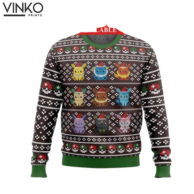 PKM Eeveelution Ugly Christmas Sweater