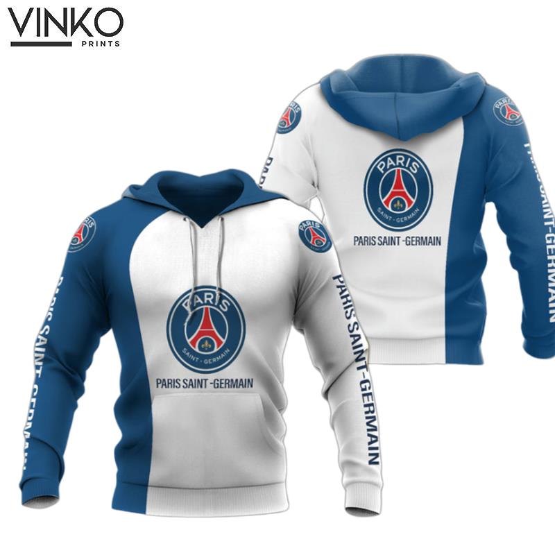 Paris Saint Germain Blue White Hoodie