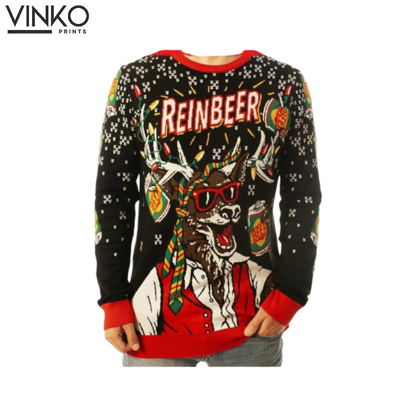 Party Classic Knitted Funny Reindeer Ugly Christmas Sweater