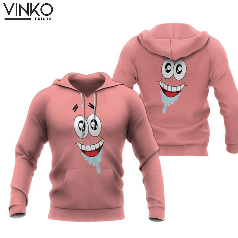 Patrick Face Spongbob Squarepants Hoodie