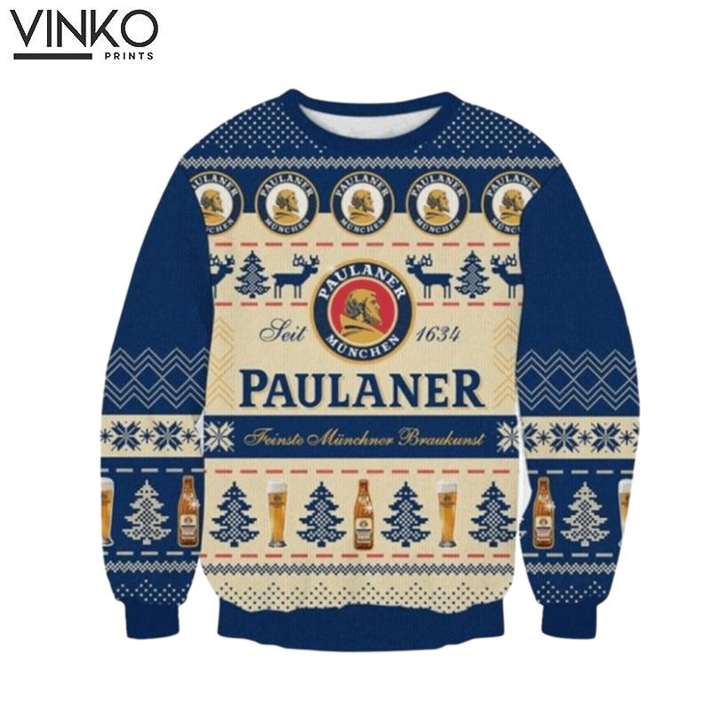 Paulaner Munchen Beer Ugly Christmas Sweater