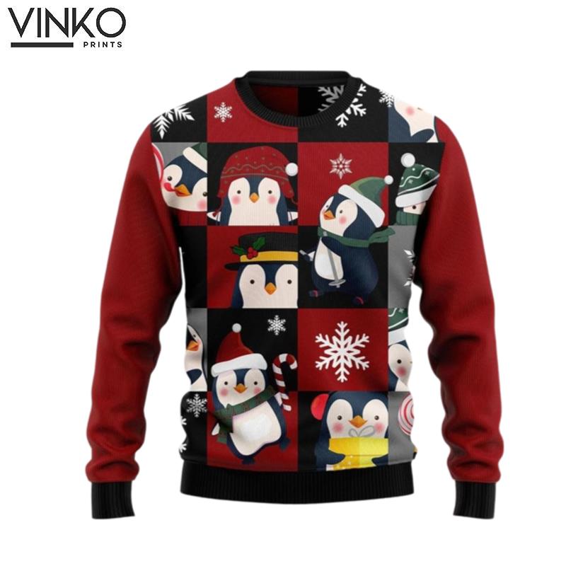 Penguin Cute Custom Ugly Christmas Sweater