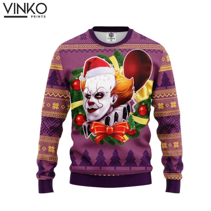 Pennywise It Horror Movie Xmas 249 Ugly Christmas Sweater