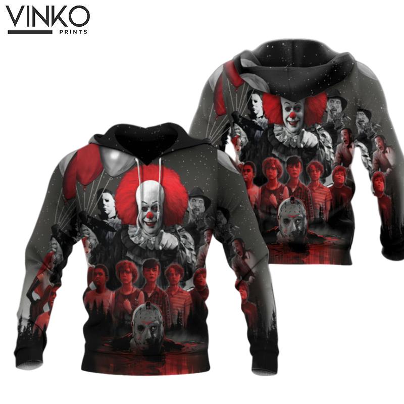 Pennywise Jason Freddy It Horror Movies Hoodie