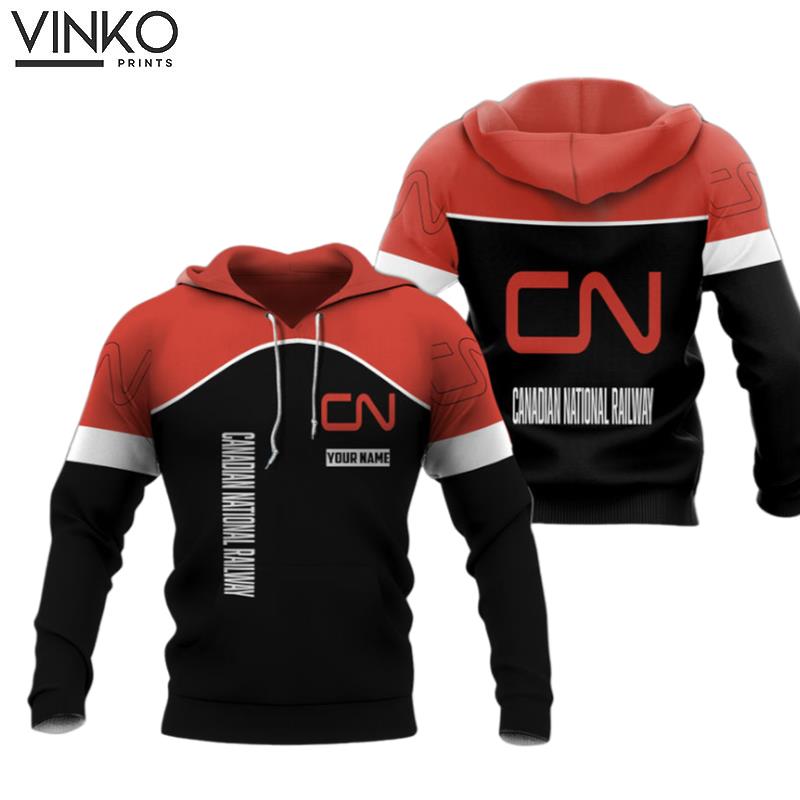 Personalize Logo Canadian National Railway Hoodie