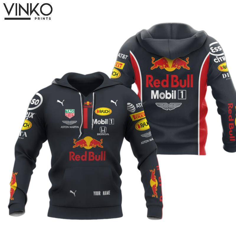 Personalize Red Bull Mobil1 Navy Hoodie