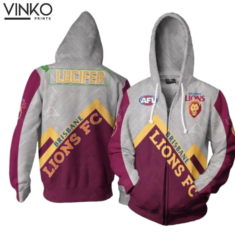 Personalized 01 Brisbane Lions Custom Name Hoodie