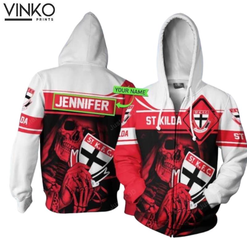 Personalized Afl St Kilda Custom Name Hoodie