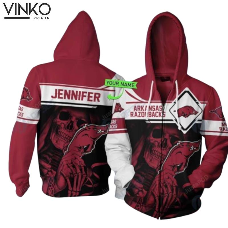 Personalized Arkansas Razorbacks Custom Name Hoodie