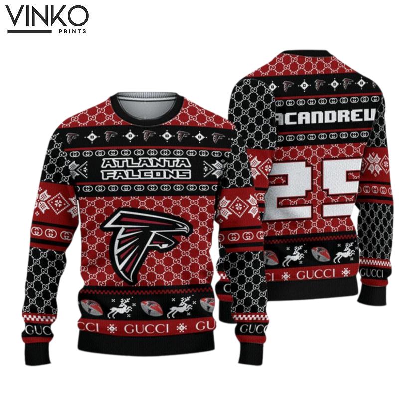 Personalized Atlanta Falcons Football Ugly Christmas Sweater