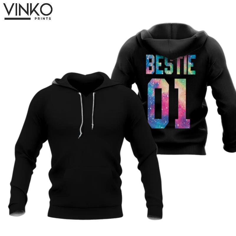 Personalized Bestie 01 02 Bestie Matching Number s Hoodie