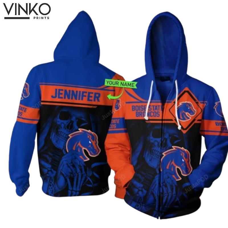 Personalized Boise State Broncos Football Custom Name Hoodie