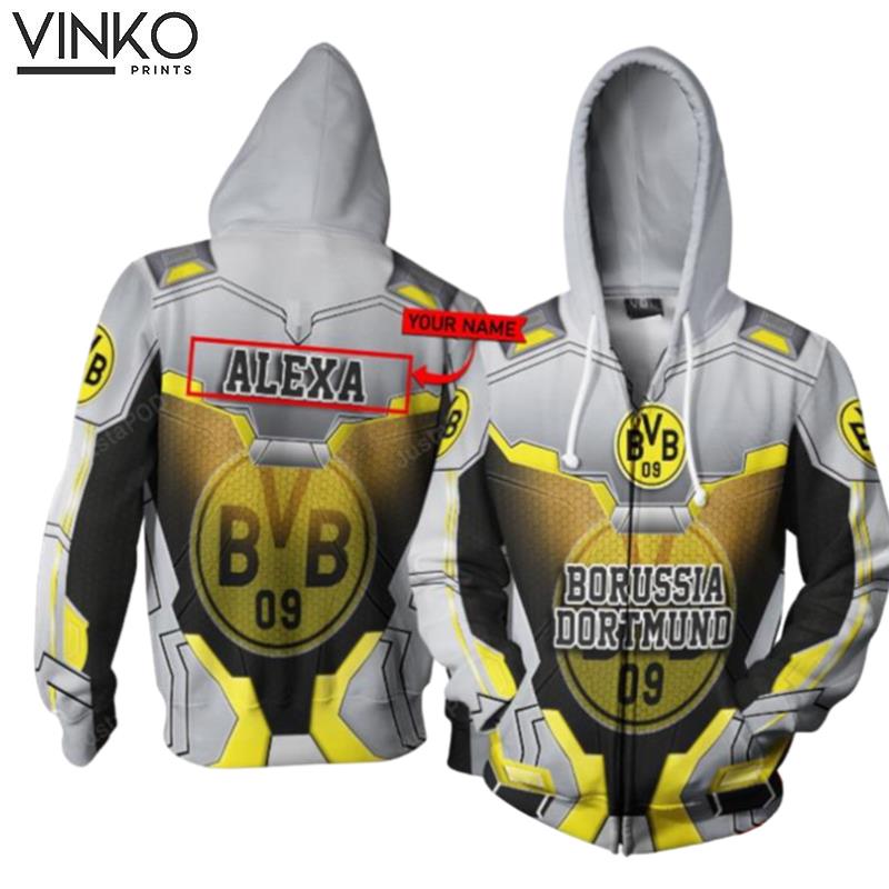 Personalized Borussia Dortmund Custom Name Hoodie