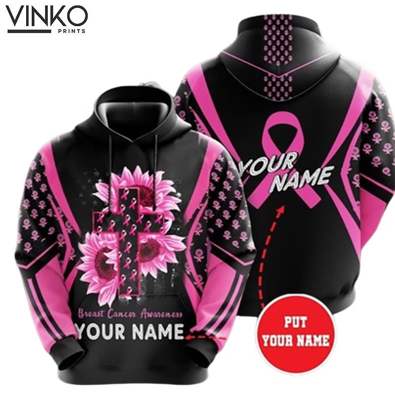 Personalized Breast Cancer Awareness 2 Hoodie