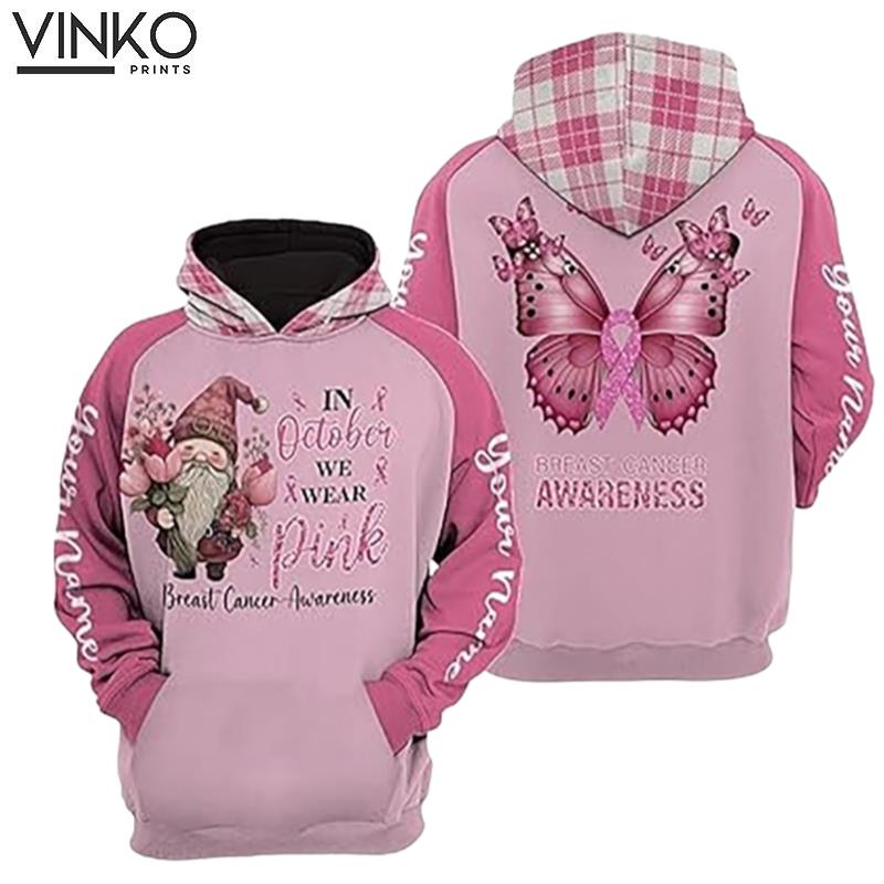 Personalized Breast Cancer Awareness Hoodie