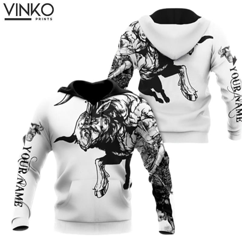 Personalized Bull Riding Hoodie