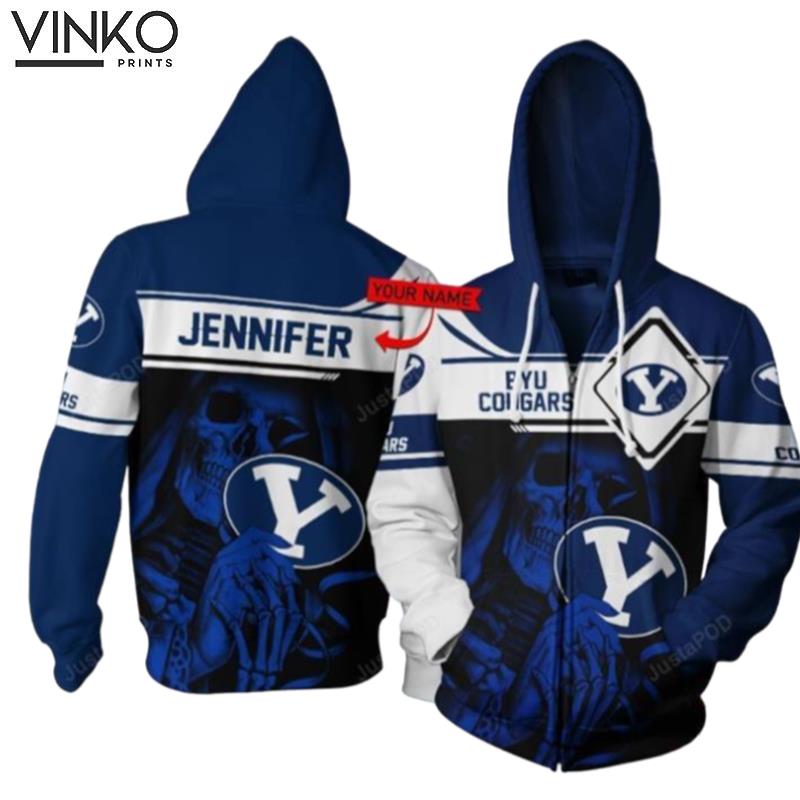 Personalized Byu Cougars Football Custom Name Hoodie