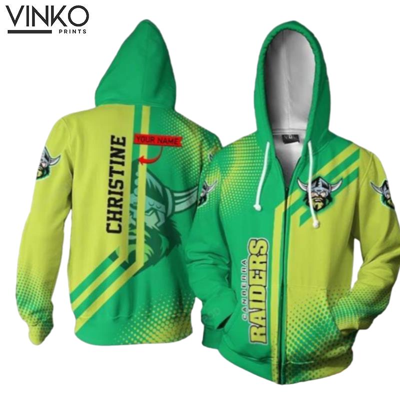 Personalized Canberra Raiders Custom Name Hoodie