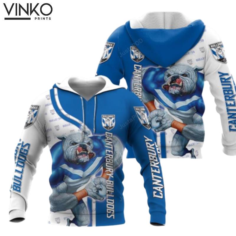 Personalized Canterbury Bankstown Bulldogs Mascot Custom Name Hoodie