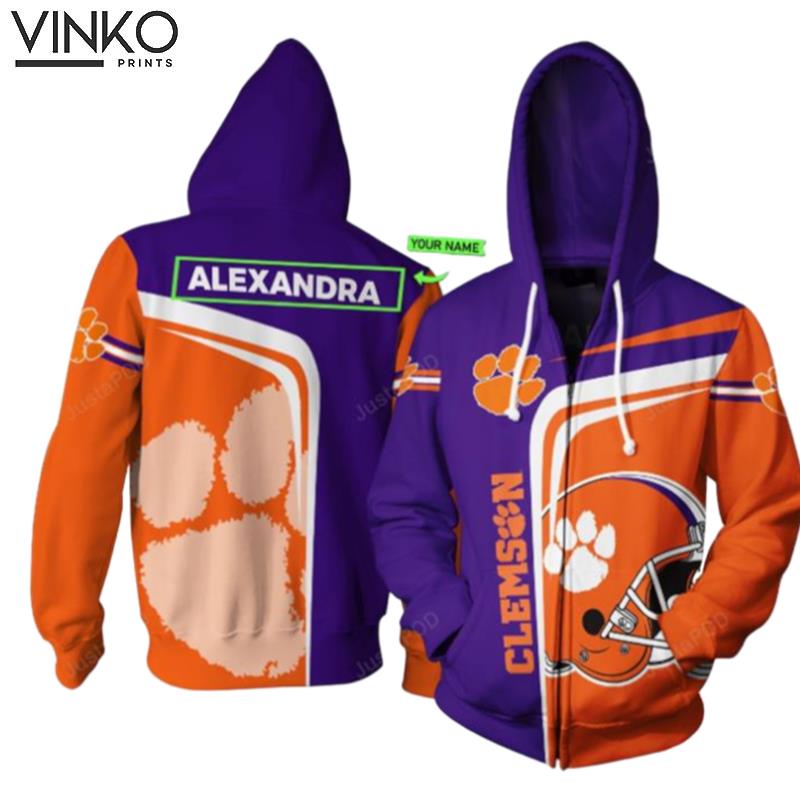 Personalized Clemson Custom Name Hoodie