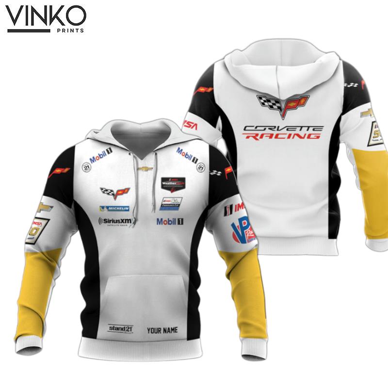 Personalized Corvette Racing Mobil 1 Hoodie