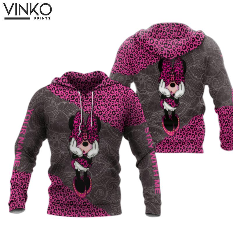 Personalized Cute Minnie Mouse And Leggings Hoodie