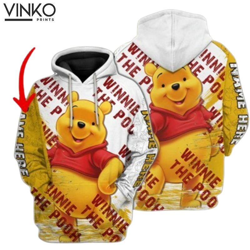 Personalized Cute Pooh Bear Lovers Winnie The Pooh Hoodie