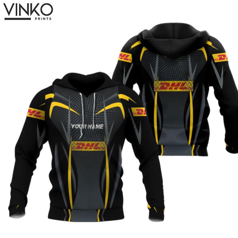 Personalized Dhl Black Hoodie