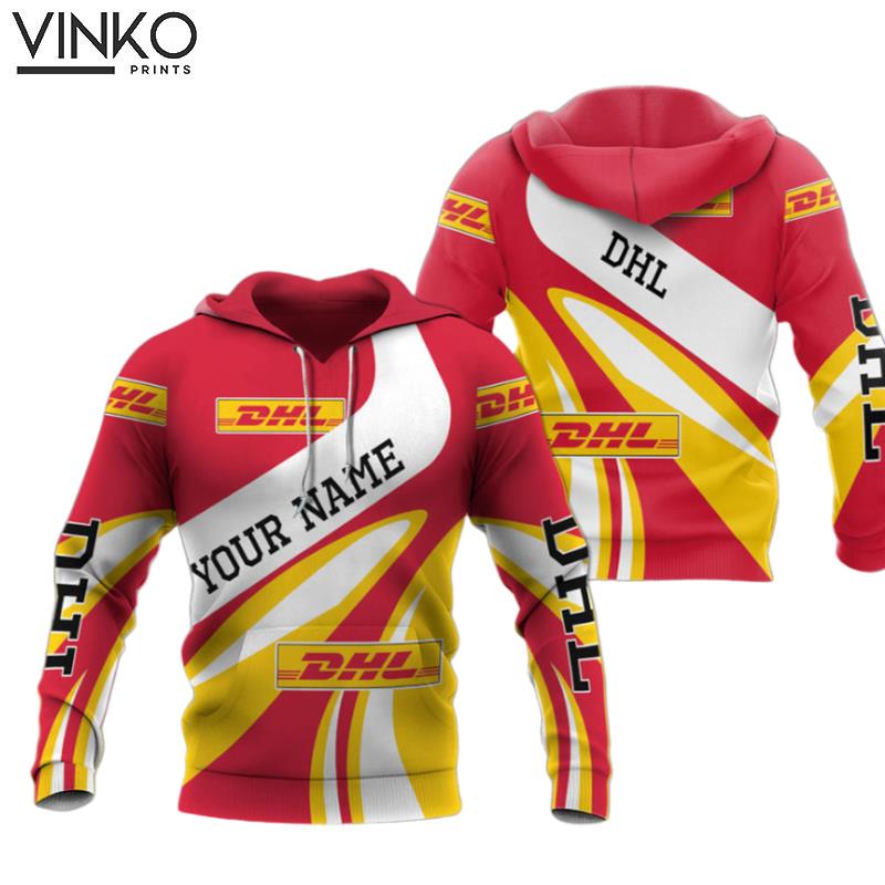 Personalized Dhl Logo 2 Hoodie