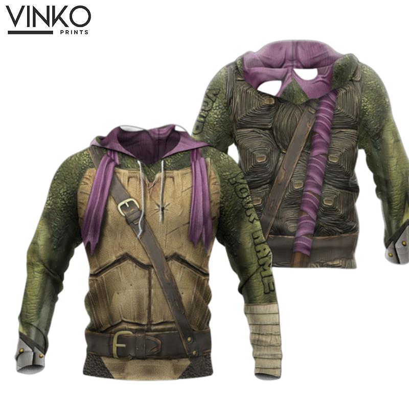 Personalized Donatello Tmnt Don Donnie Purple Cosplay Hoodie