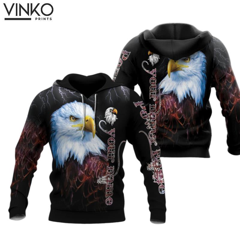 Personalized Eagle Power Hoodie