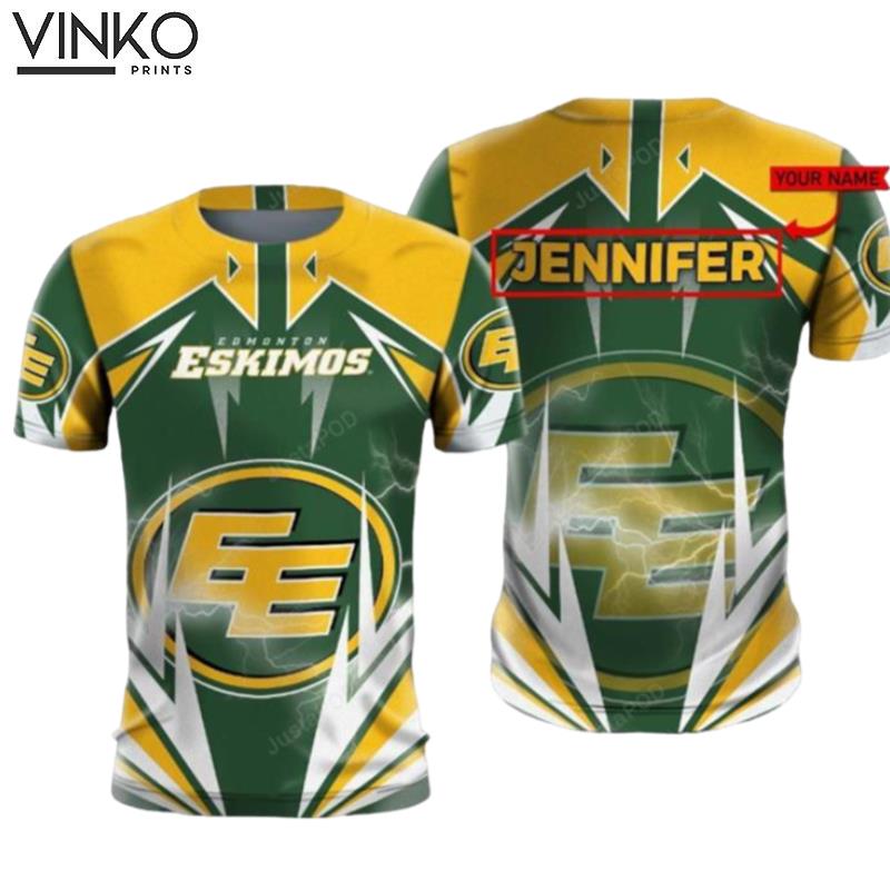 Personalized Edmonton Eskimos Custom Name Hoodie