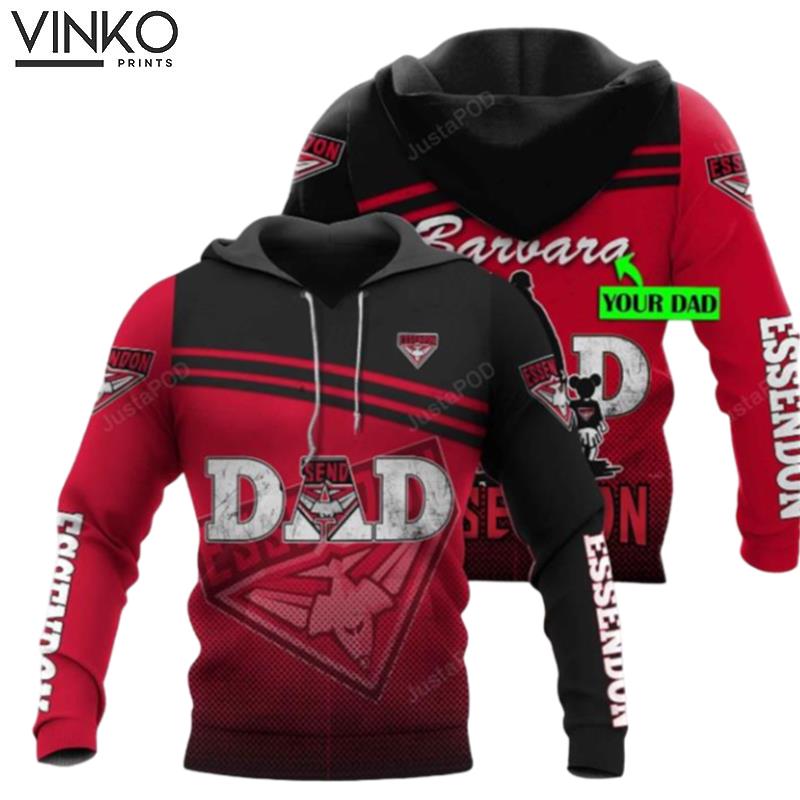 Personalized Essendon Football Club Dad Custom Name Hoodie