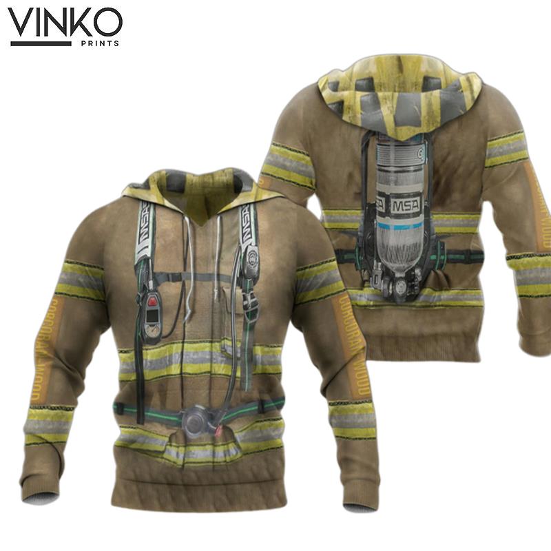 Personalized Firefighter Suit For Kid Hoodie